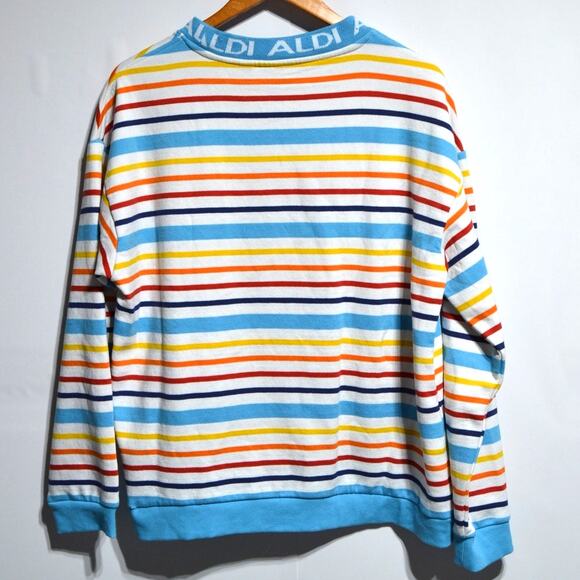 Aldis Gear Capsule Collection Crew Neck Woman's Striped Sweatshirt Size XL - Picture 2 of 11